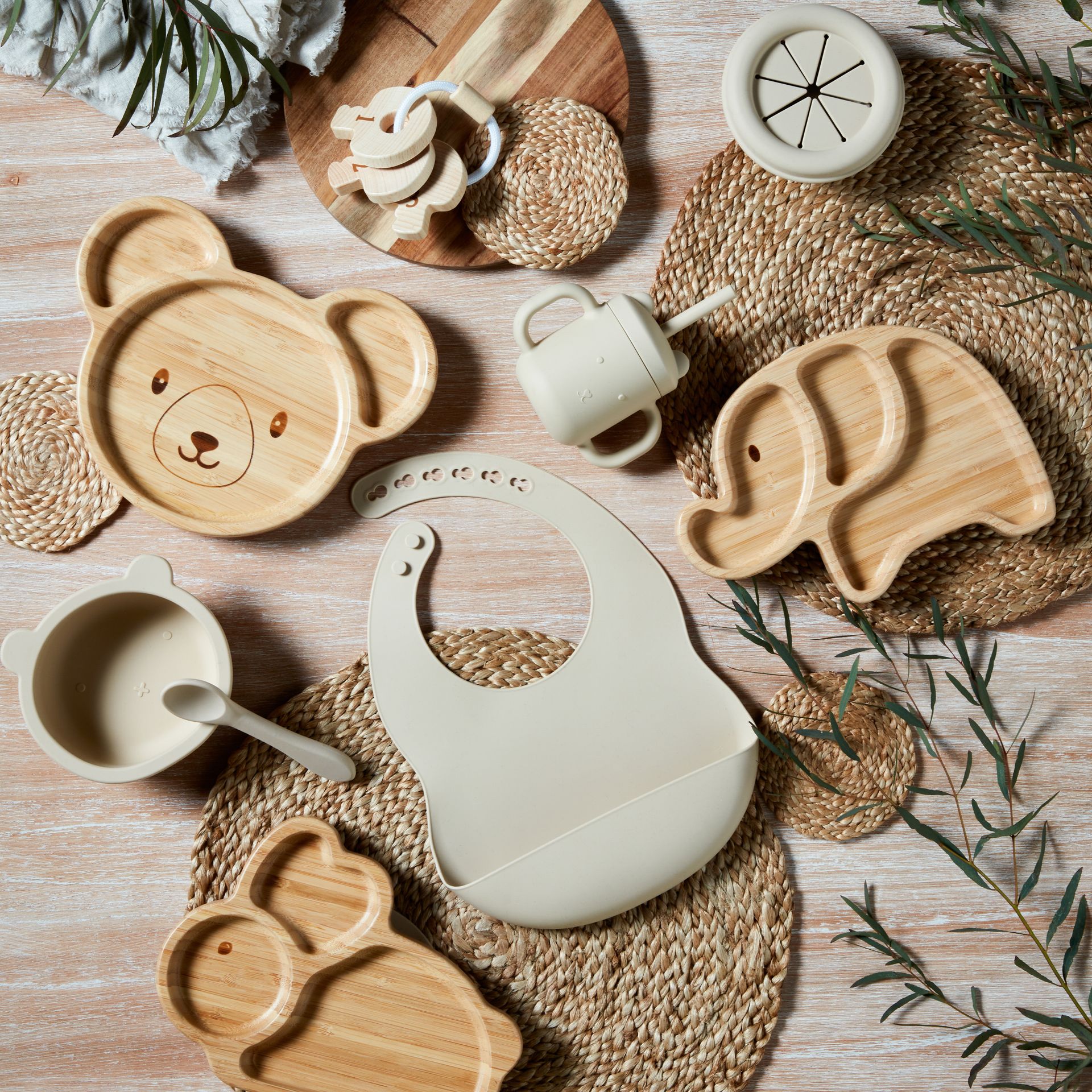 Bambino Bamboo & Silicone Elephant  Base Plate