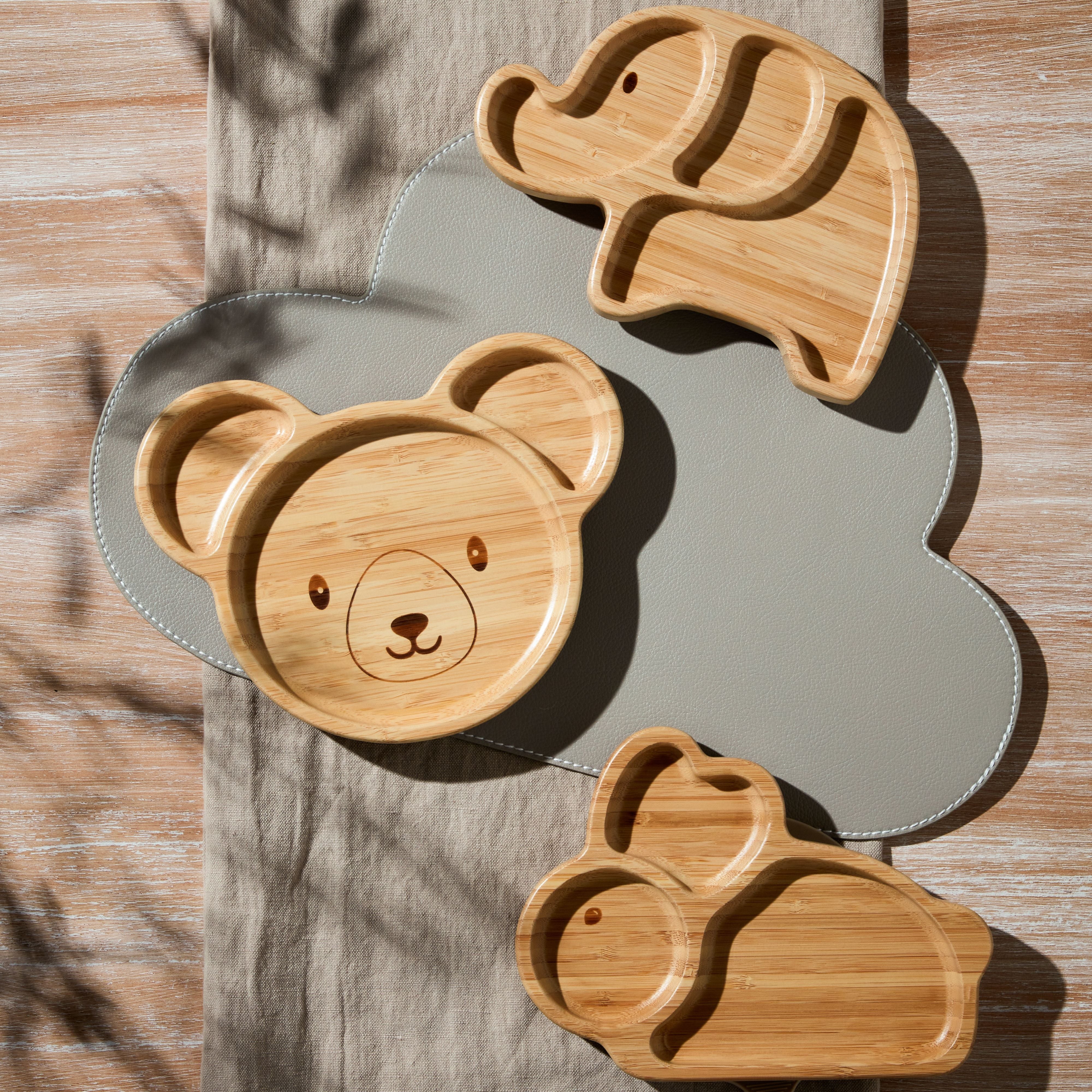Bambino Bamboo & Silicone Bear Base Plate