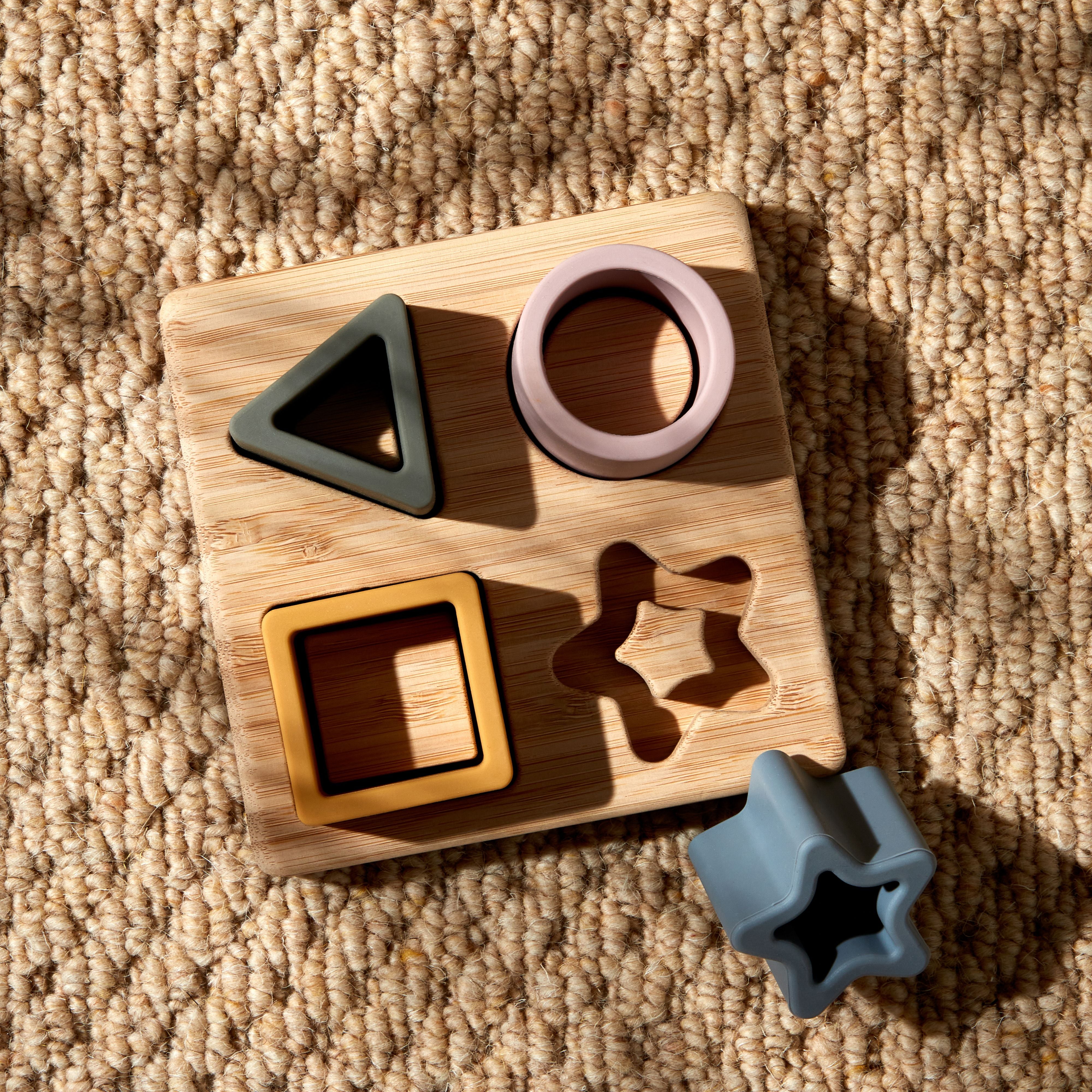 Bambino Silicone & Bamboo Star Puzzle