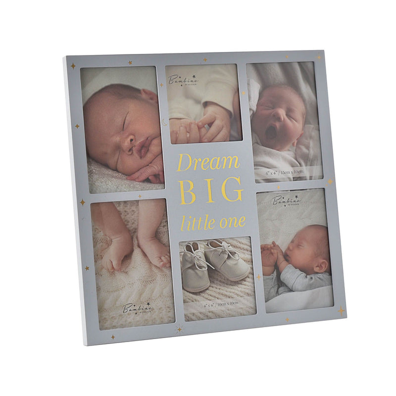 Bambino Wooden Collage Frame "Dream Big" Blue