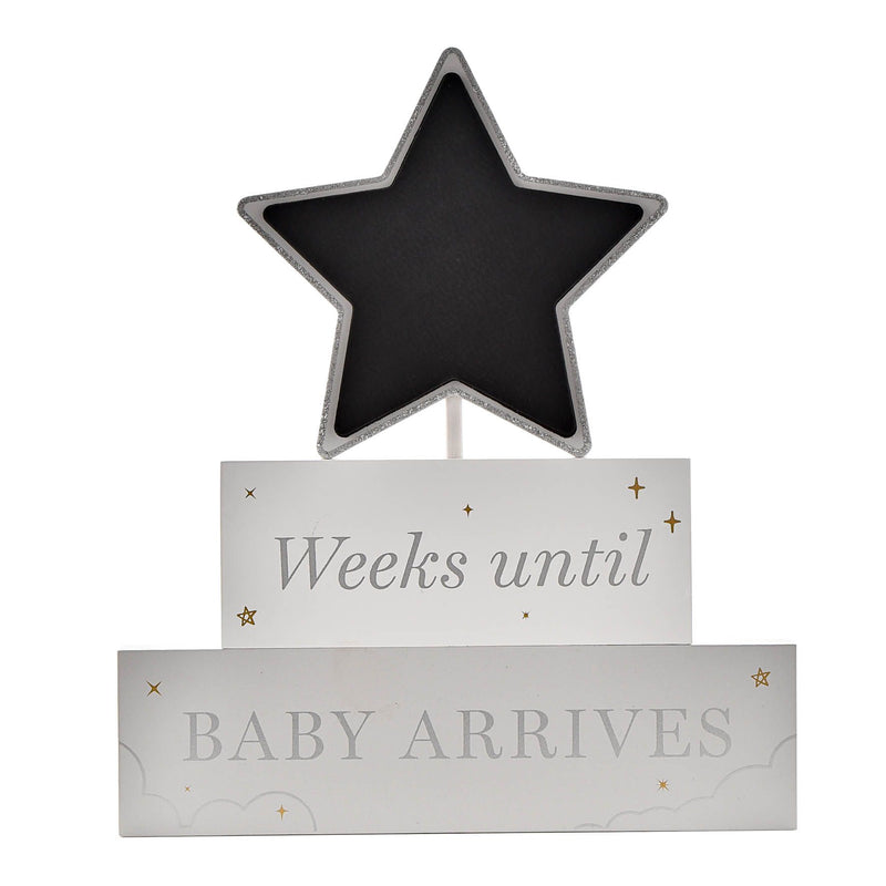 Bambino Wooden Star Plaque "Weekly Countdown"
