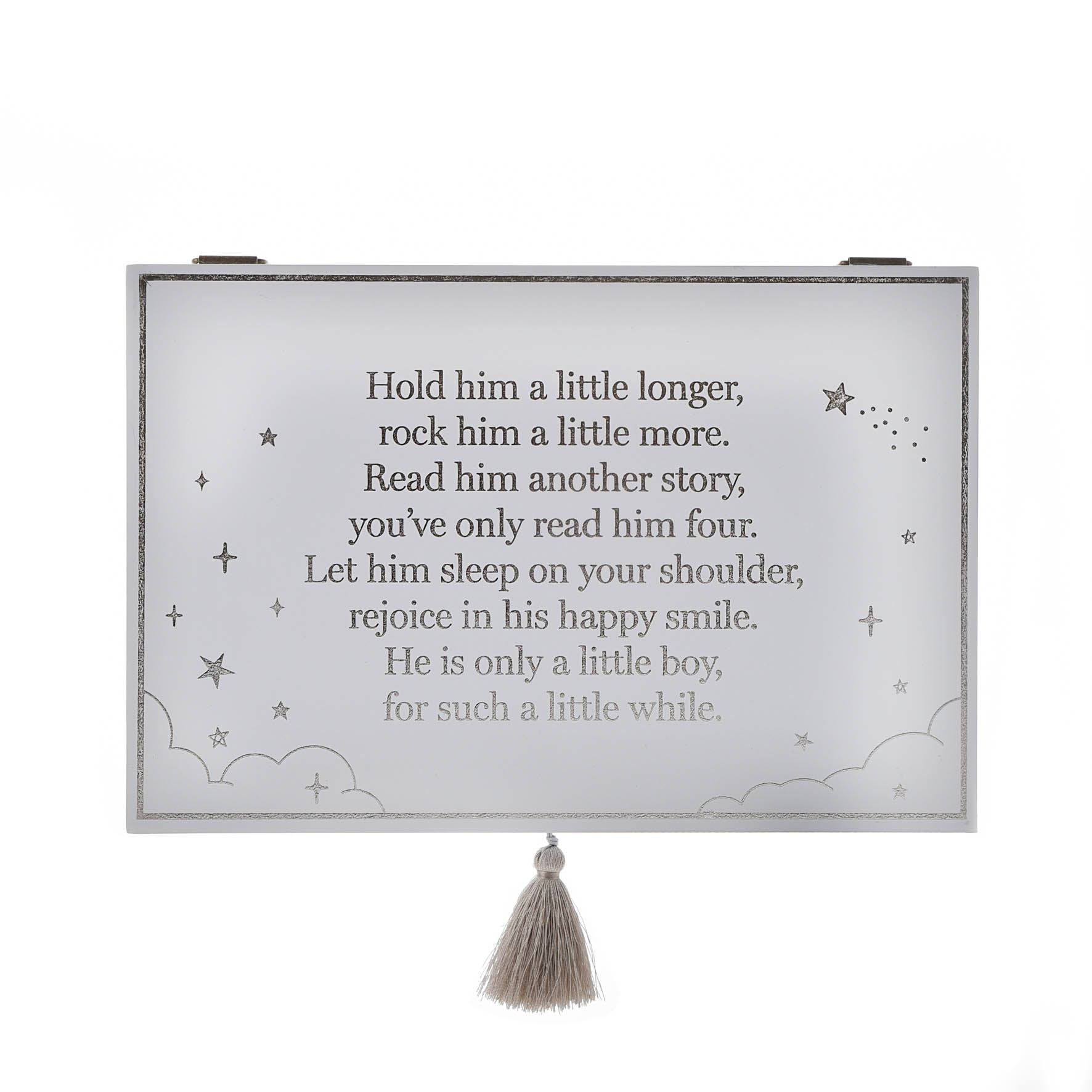 Bambino Wooden Keepsake Box Blue