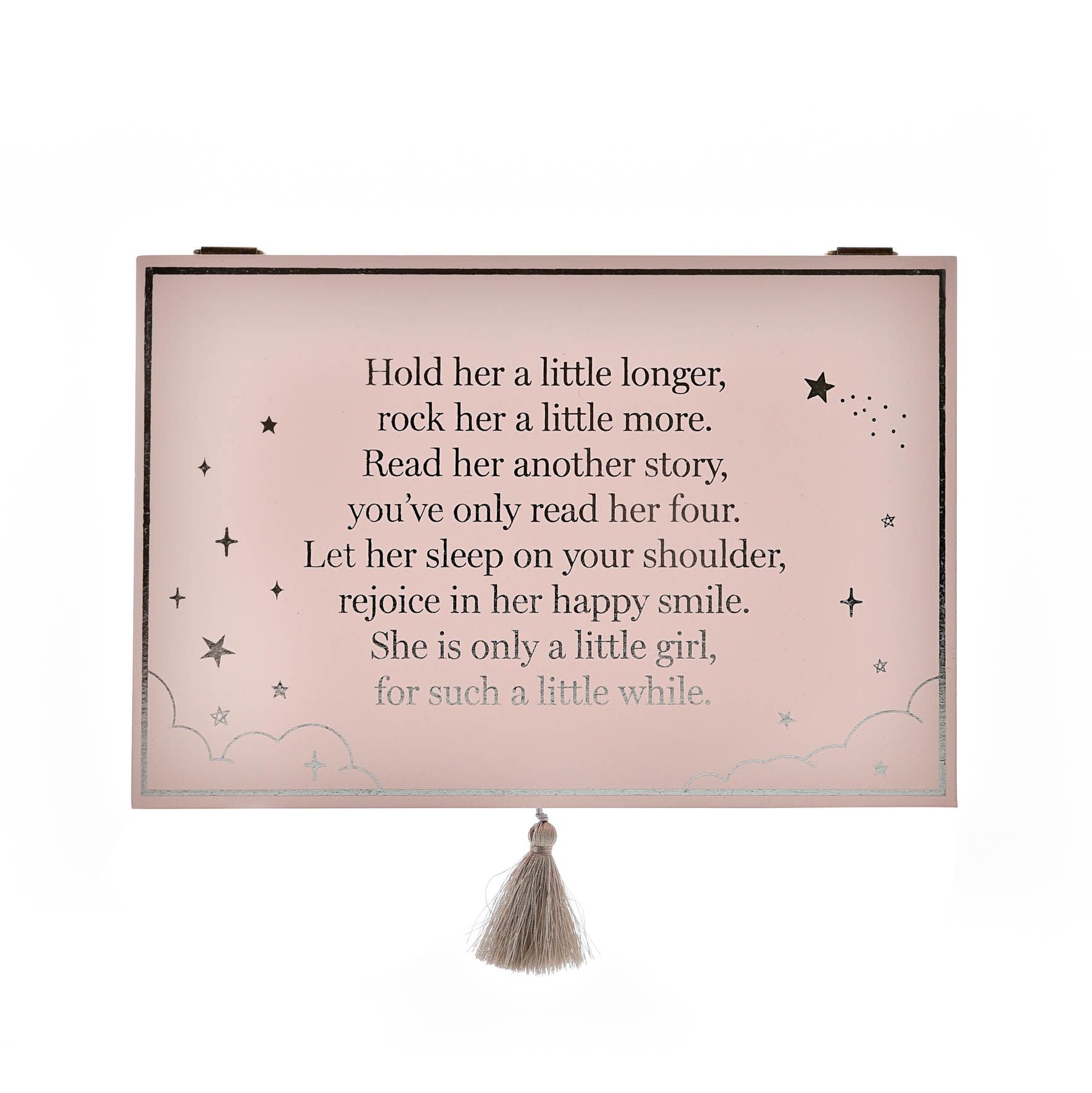Bambino Wooden Keepsake Box Pink