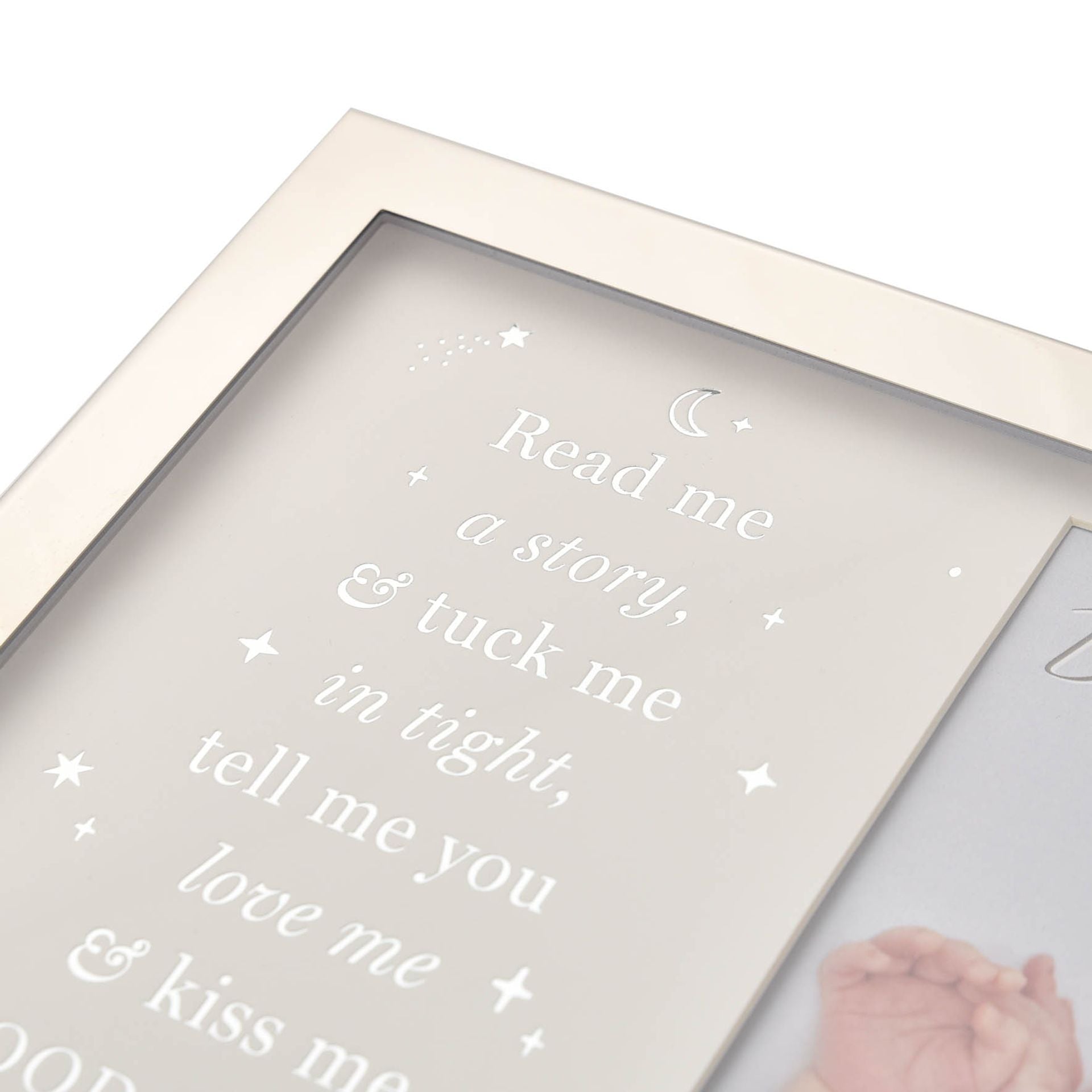 Bambino Metal Plated Read Me A Story Photo Frame 4" x 6"