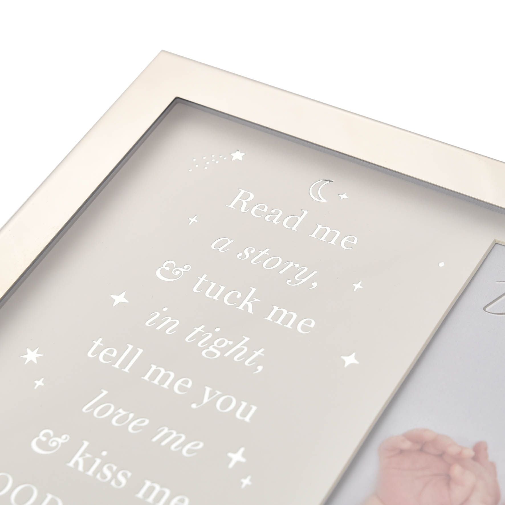 Bambino Metal Plated Read Me A Story Photo Frame 4" x 6"