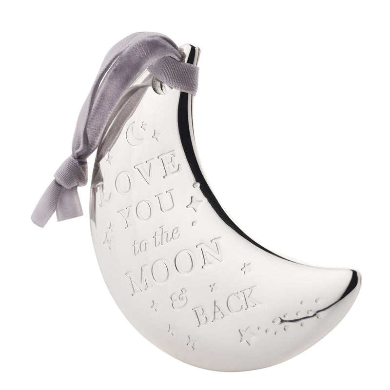 Bambino Silver Plated Moon Plaque