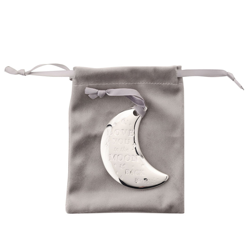 Bambino Silver Plated Moon Plaque