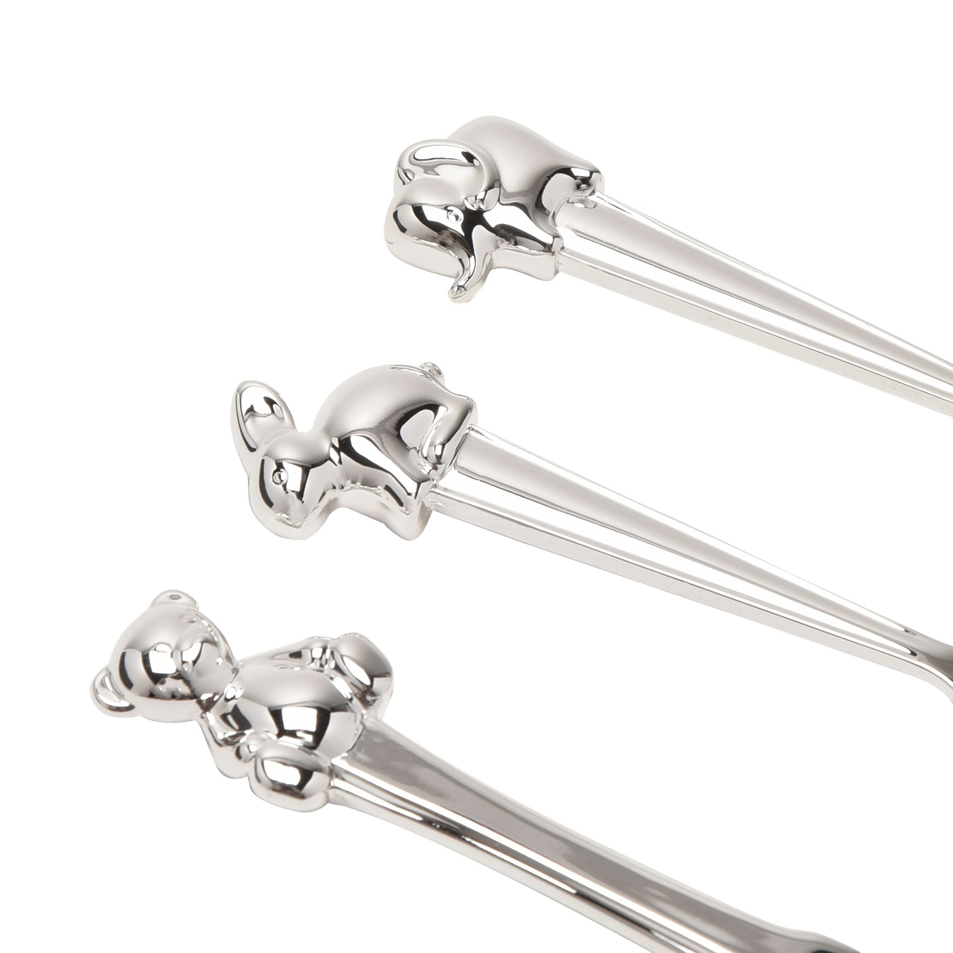 Bambino Silverplated 3pc Cutlery Set with Animal Icons