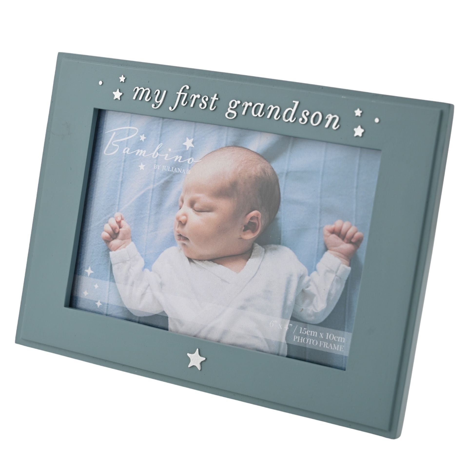Bambino 'My First Grandson' Photo Frame 6" x 4"