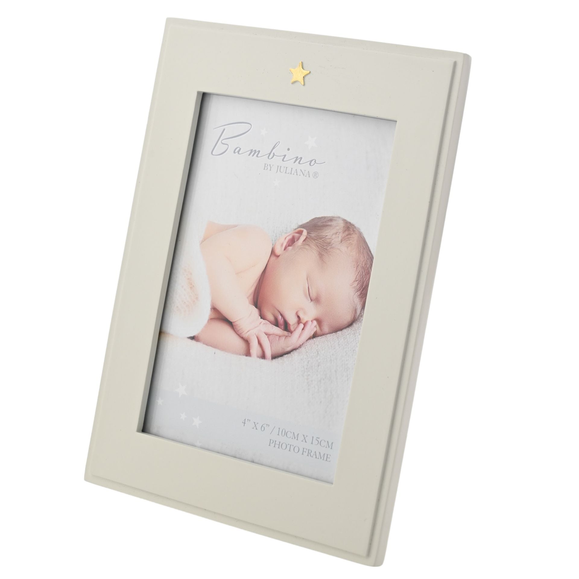 Bambino Photo Frame with Star Icon 4" x 6"