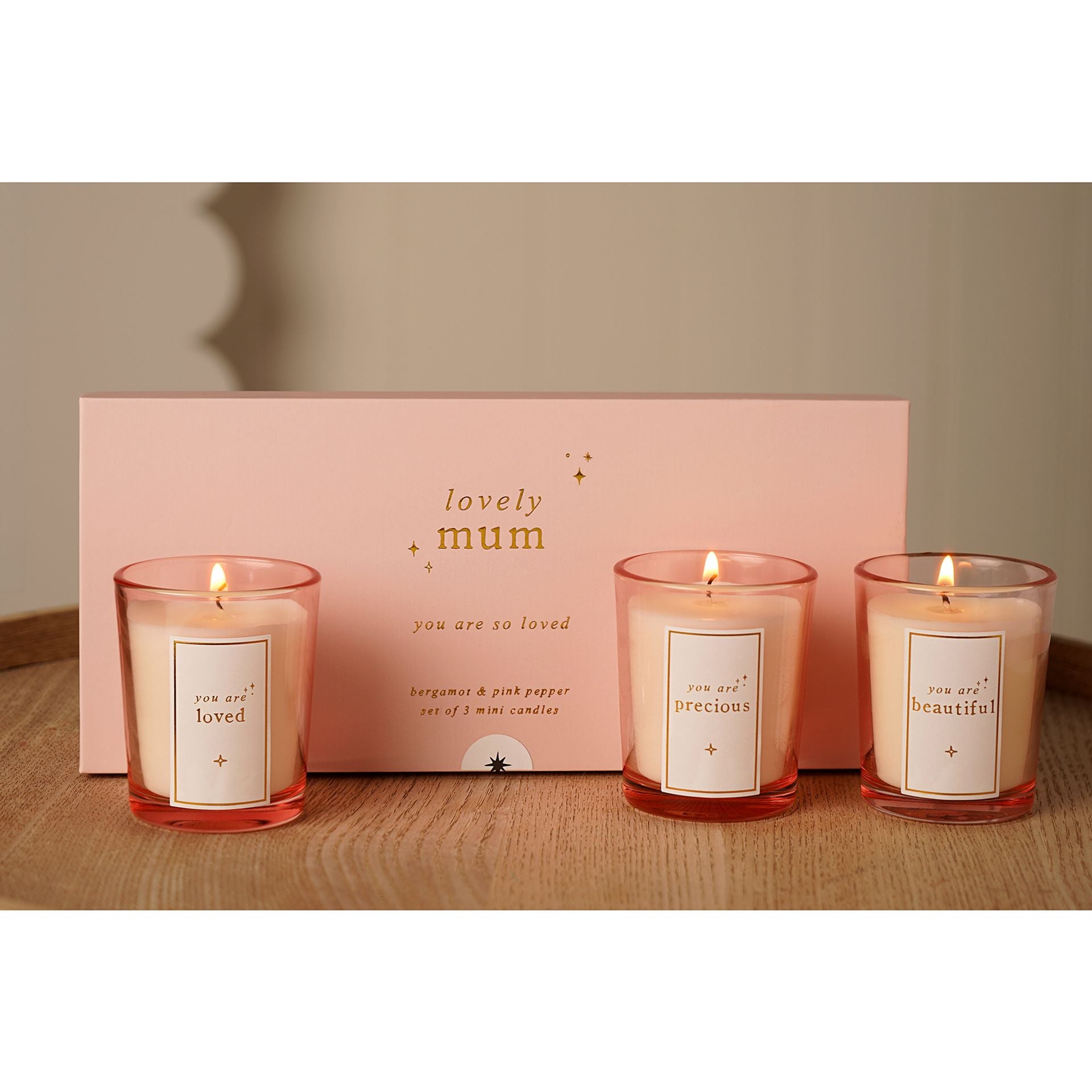 Bambino Mini Candle Set - Lovely Mum