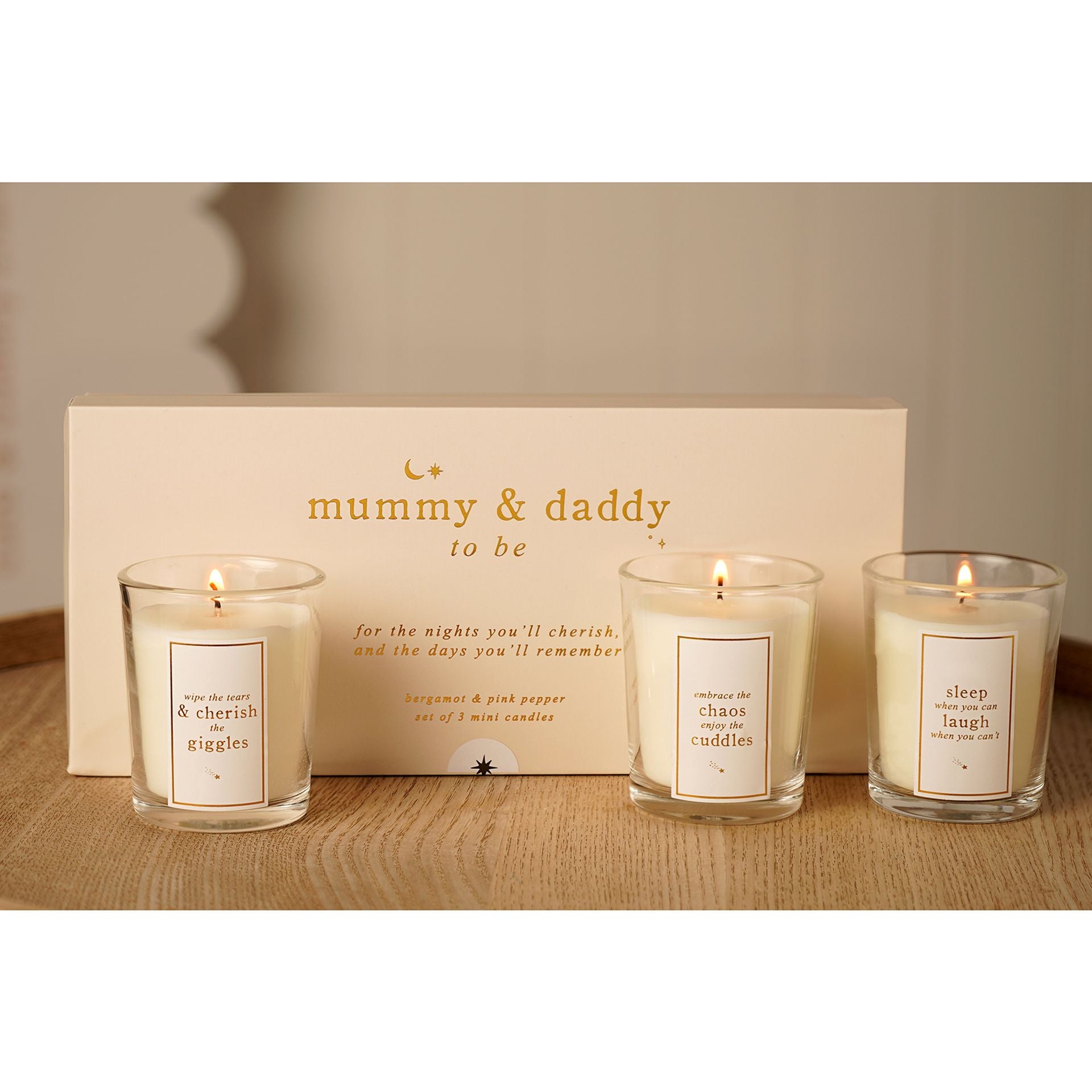 Bambino Mini Candle Set - Mummy & Daddy To Be
