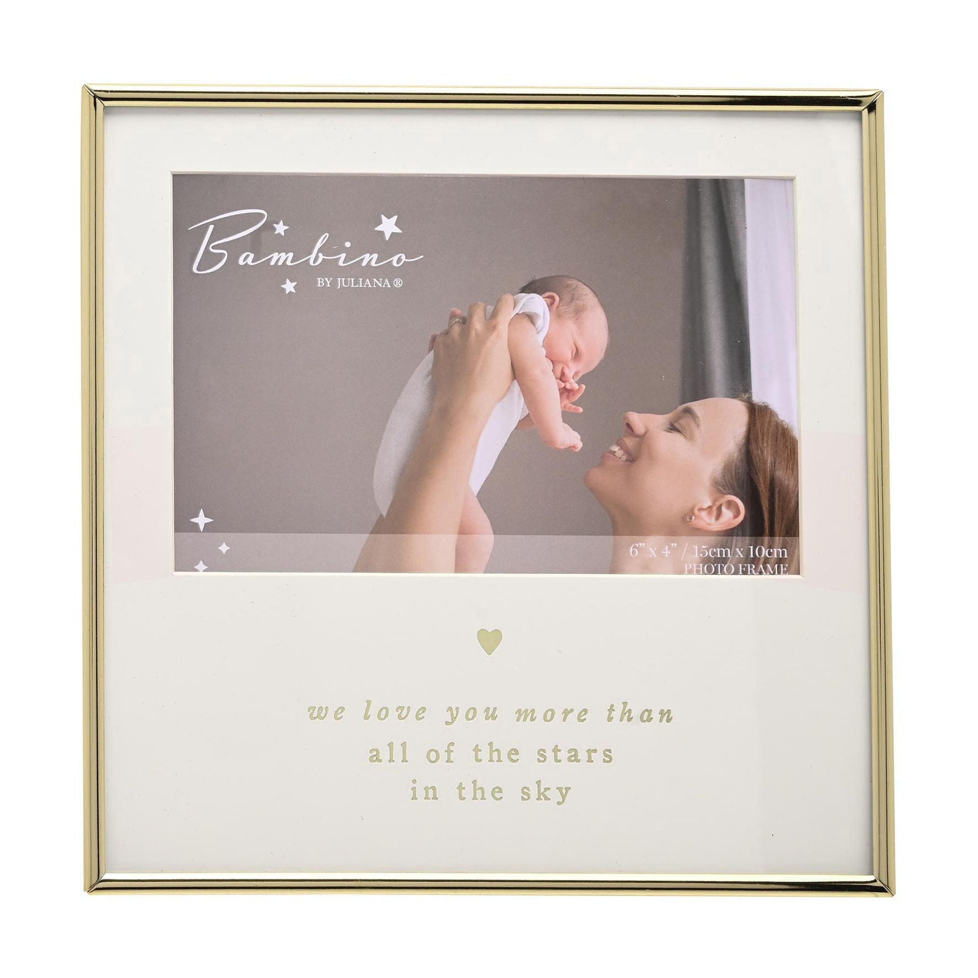 Bambino Gold Frame 6" x 4"  - We Love You