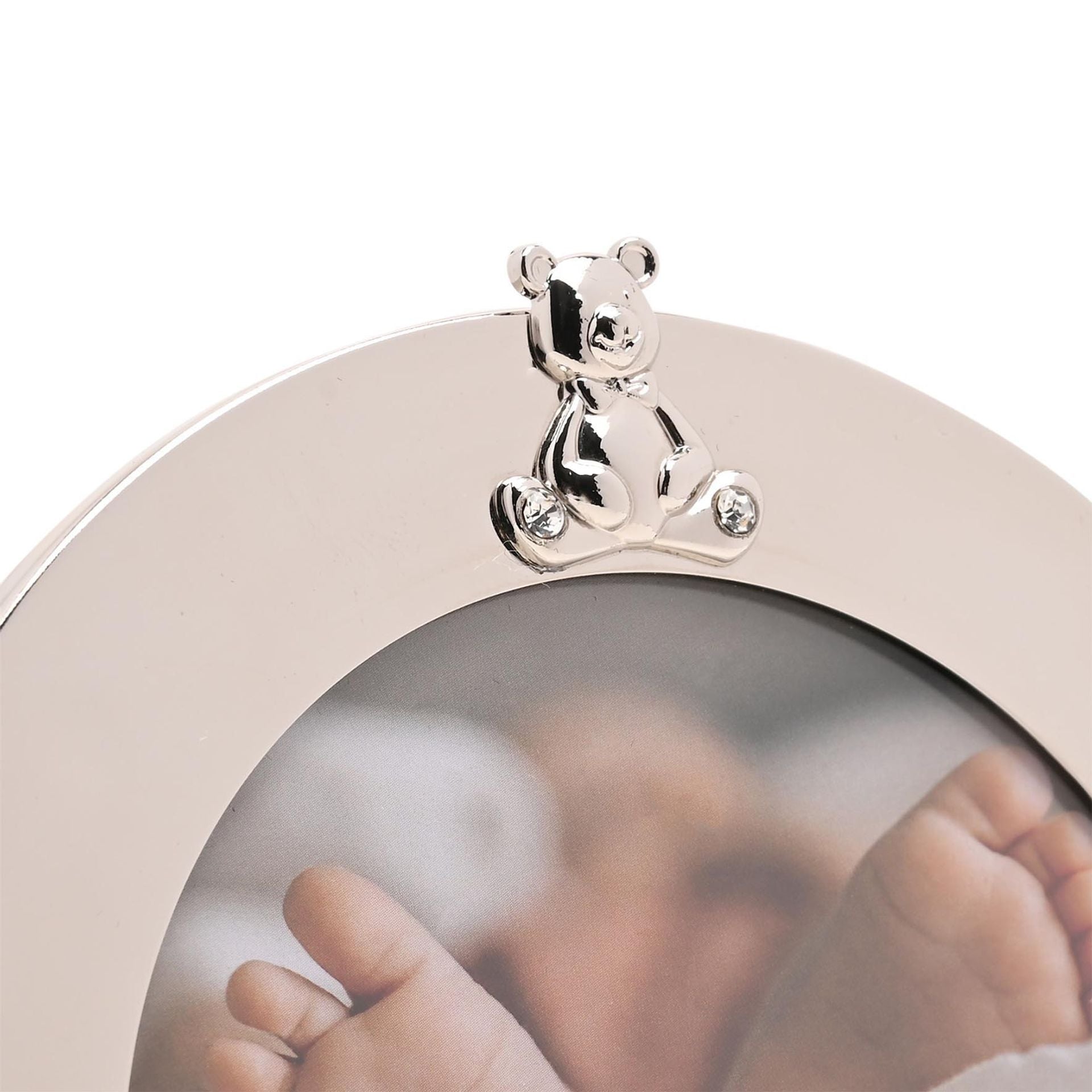 Bambino Round Frame 4" x 4"  - Teddy