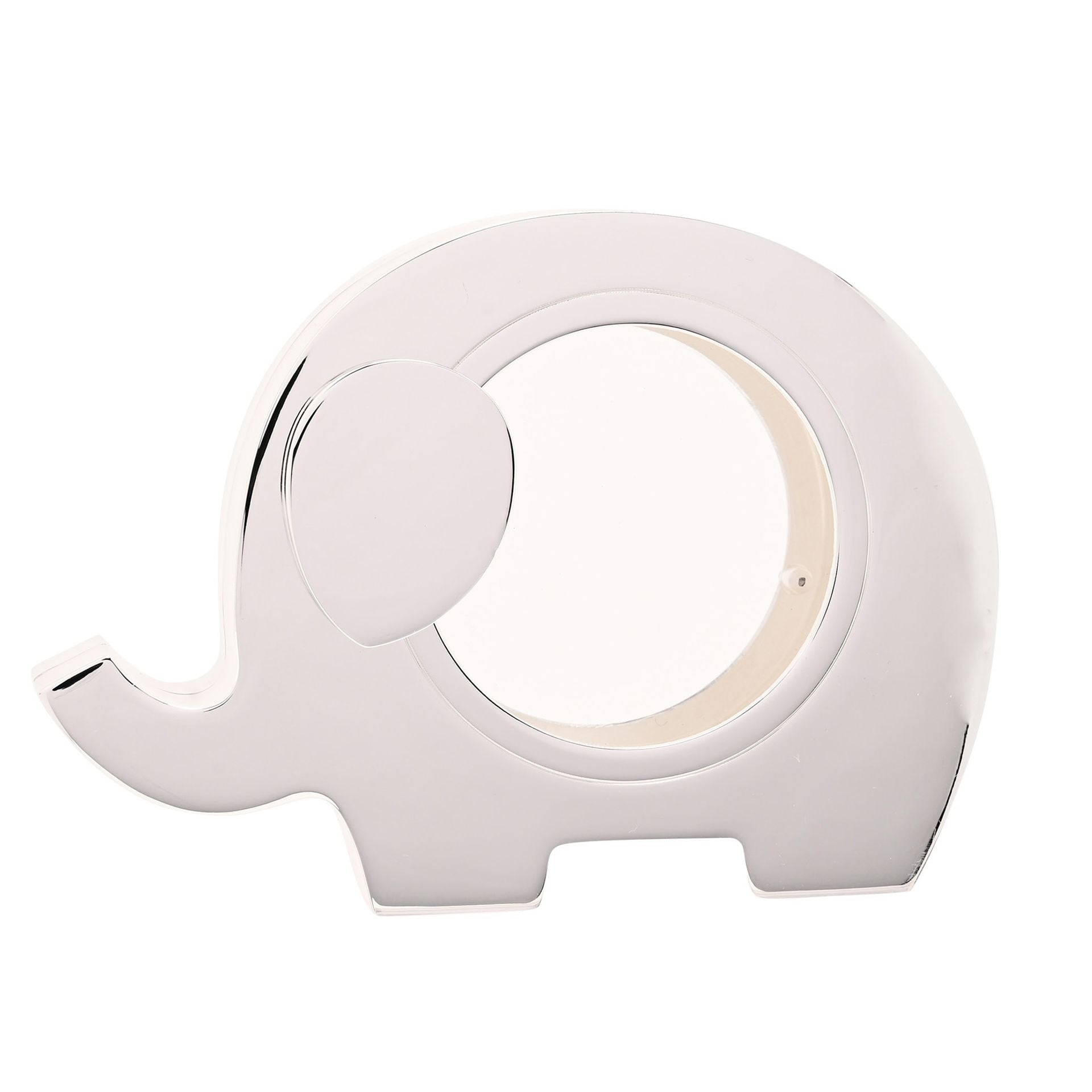 Bambino Silver Plated Elephant Window Money Box