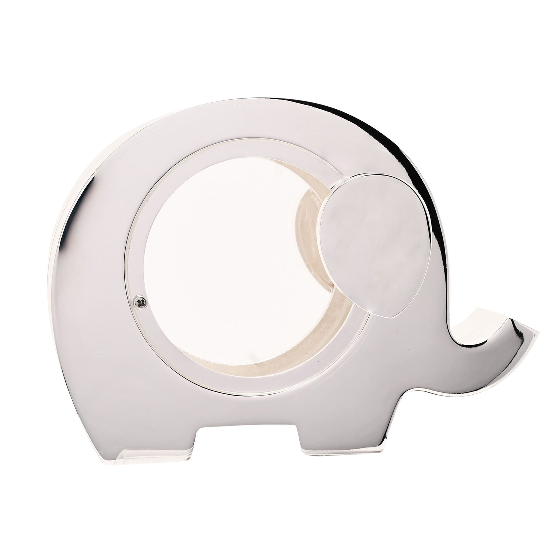 Bambino Silver Plated Elephant Window Money Box