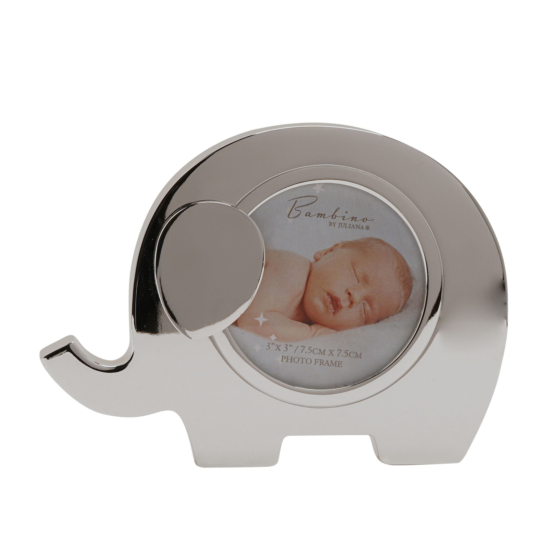 Bambino Silver Plated Photo Frame 3" x 3" - Elephant