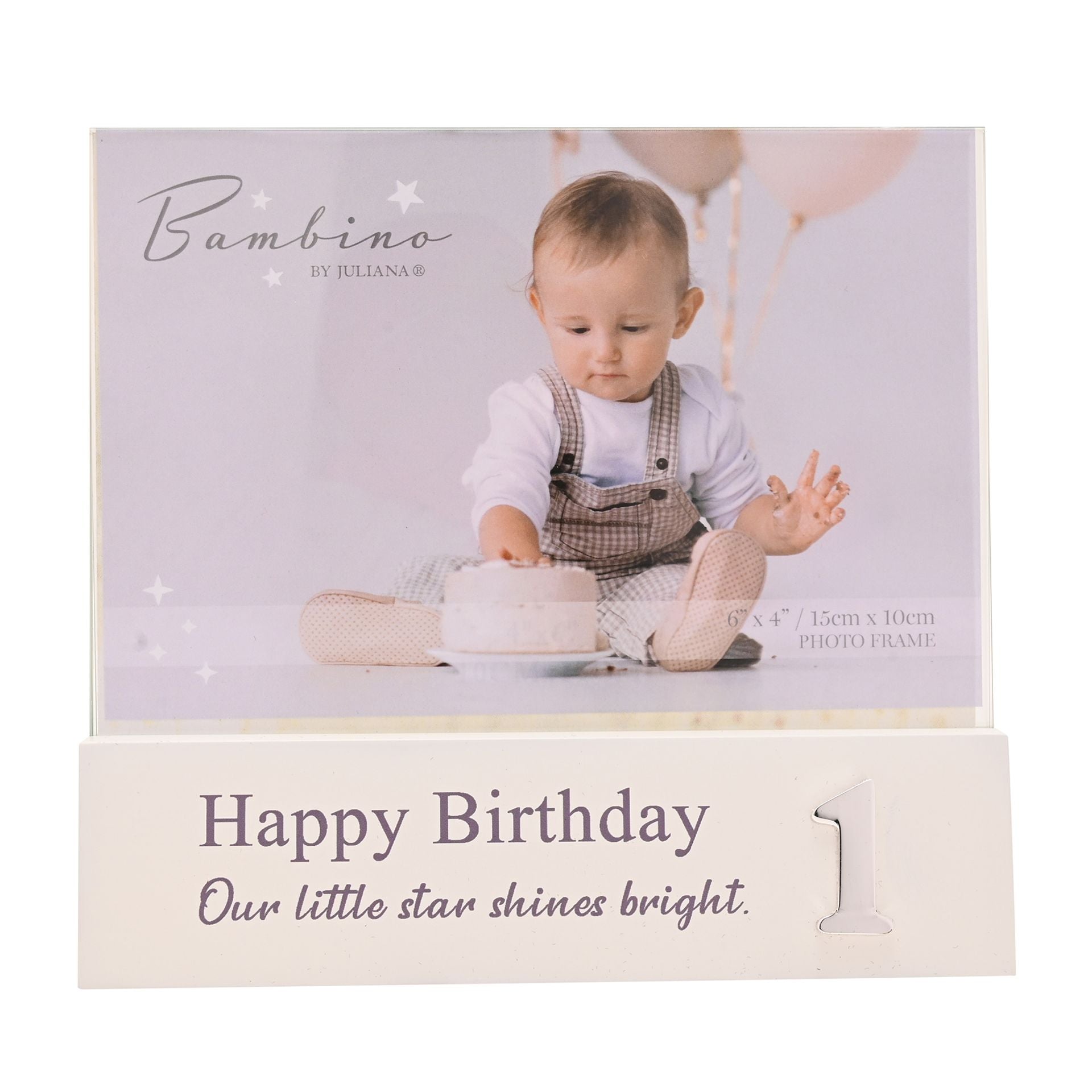 Bambino Block Frame 6" x 4" - 1st Birthday