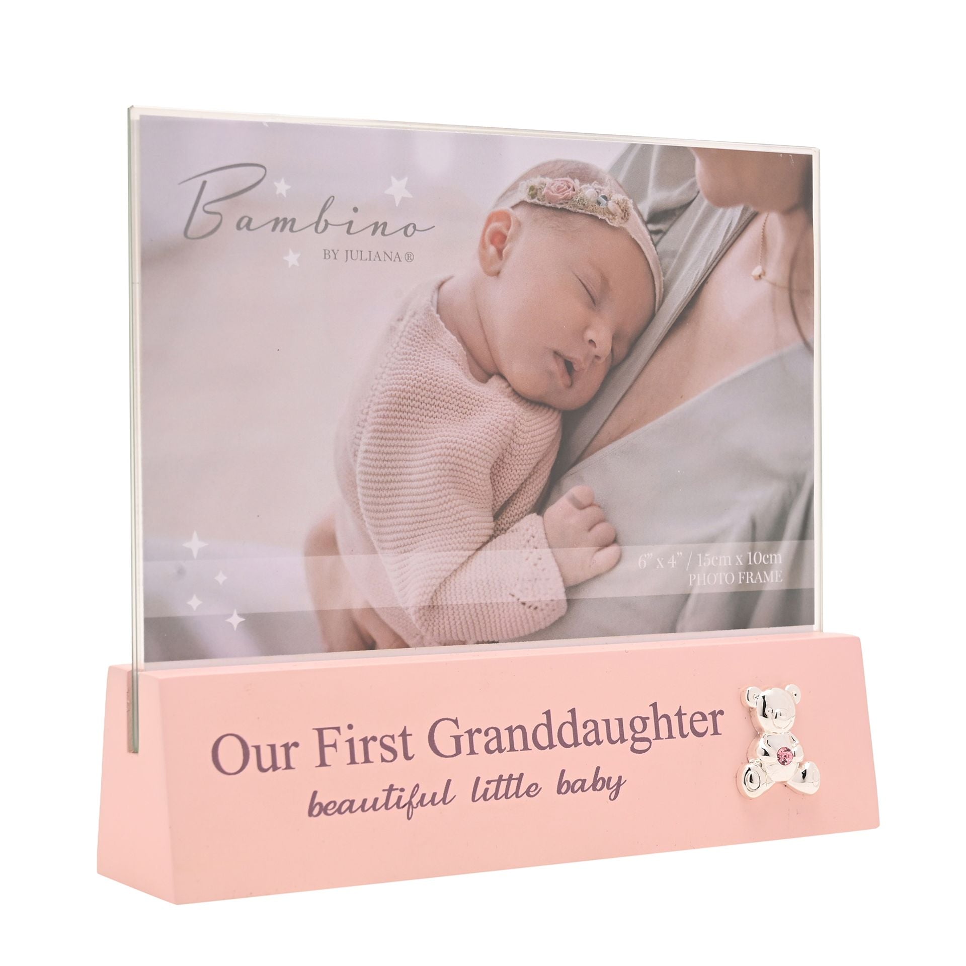 Bambino Block Frame 6" x 4" - 1st Granddaughter