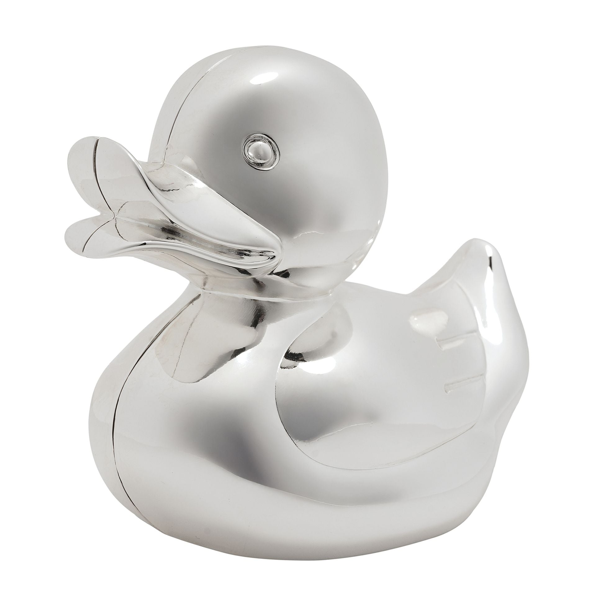 Bambino Silver Plated Money Box - Duck