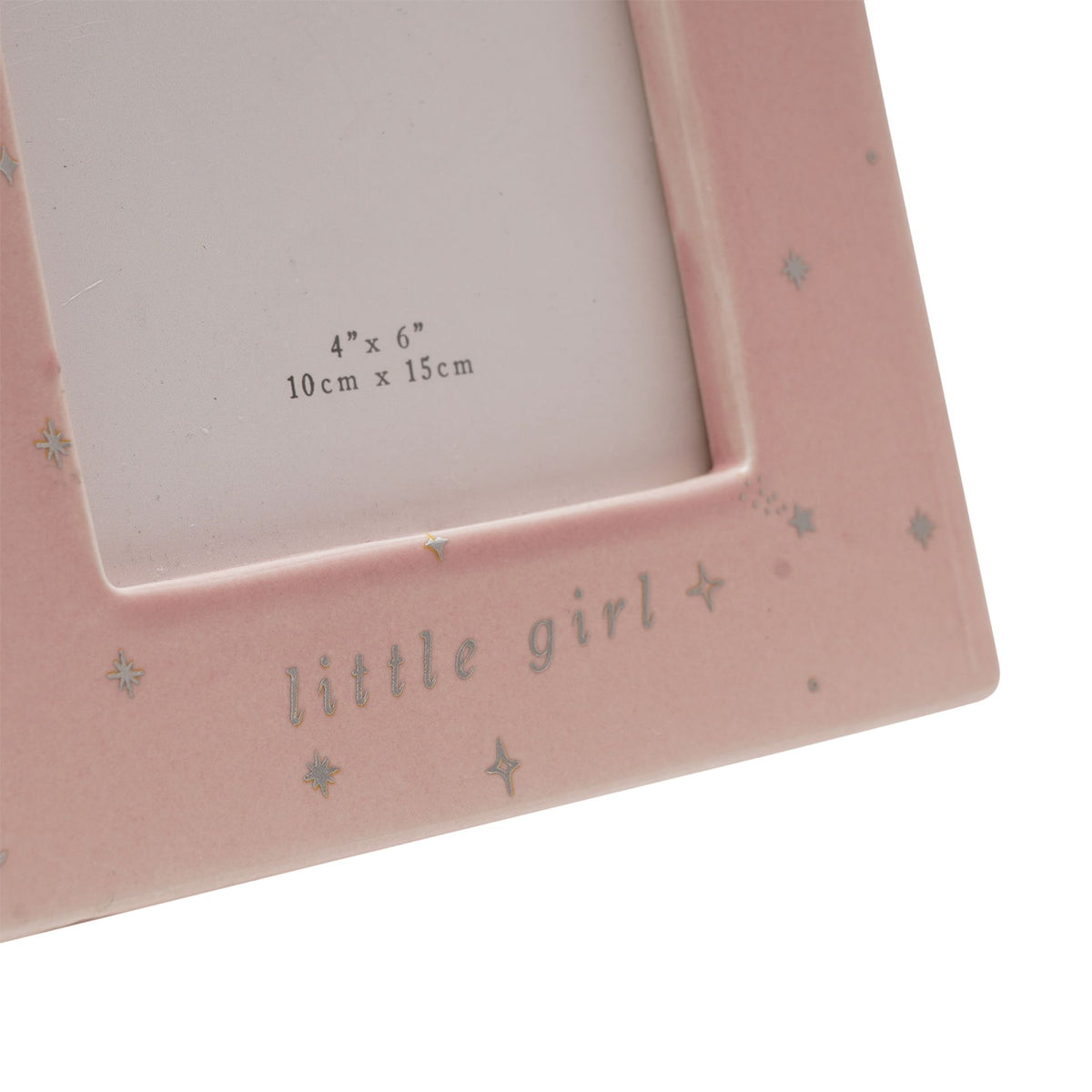 Bambino Arch Ceramic Frame 4" x 6" - Baby Girl