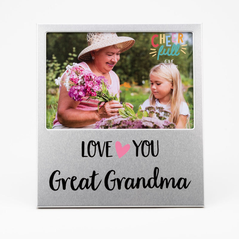 Cheerfull Aluminium Frame 6" x 4" - Love You Great Grandma