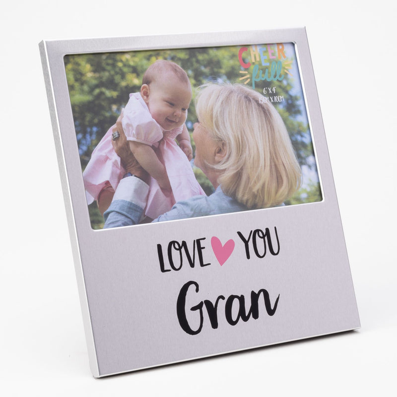 Cheerfull Aluminium Frame 6" x 4" - Love You Gran