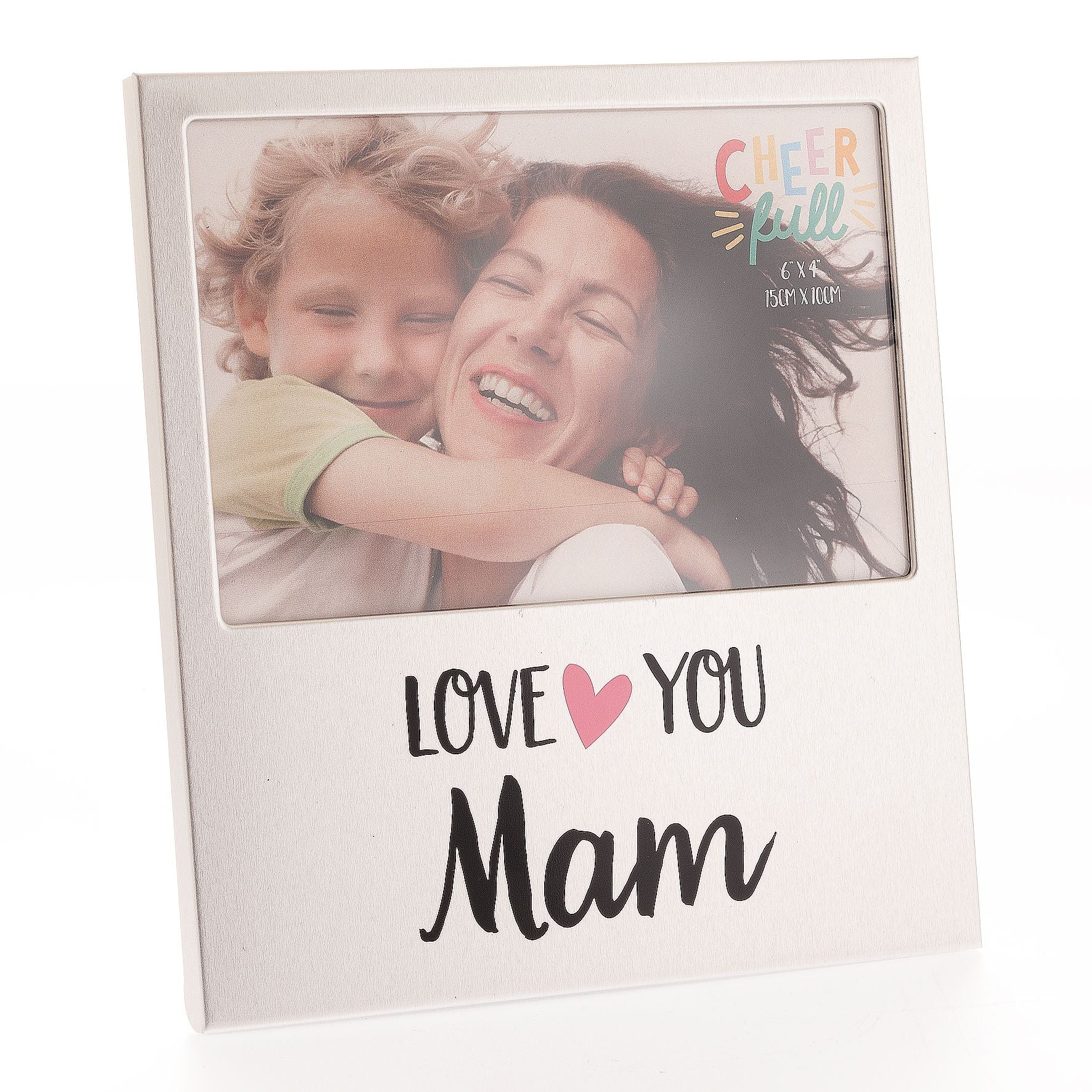 Cheerfull Aluminium Frame 6" x 4" - Love You Mam