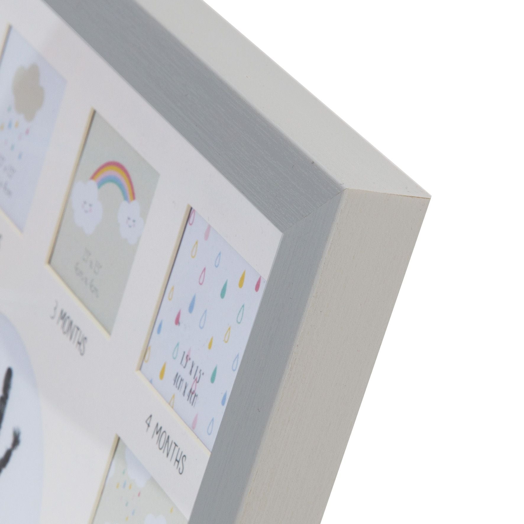 Celebrations Multi Aperture Frame Grey w/ Ink Pad