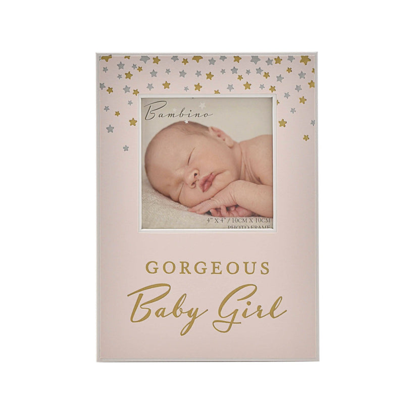 Bambino Paperwrap Photo Frame 4" x 4" Baby Girl