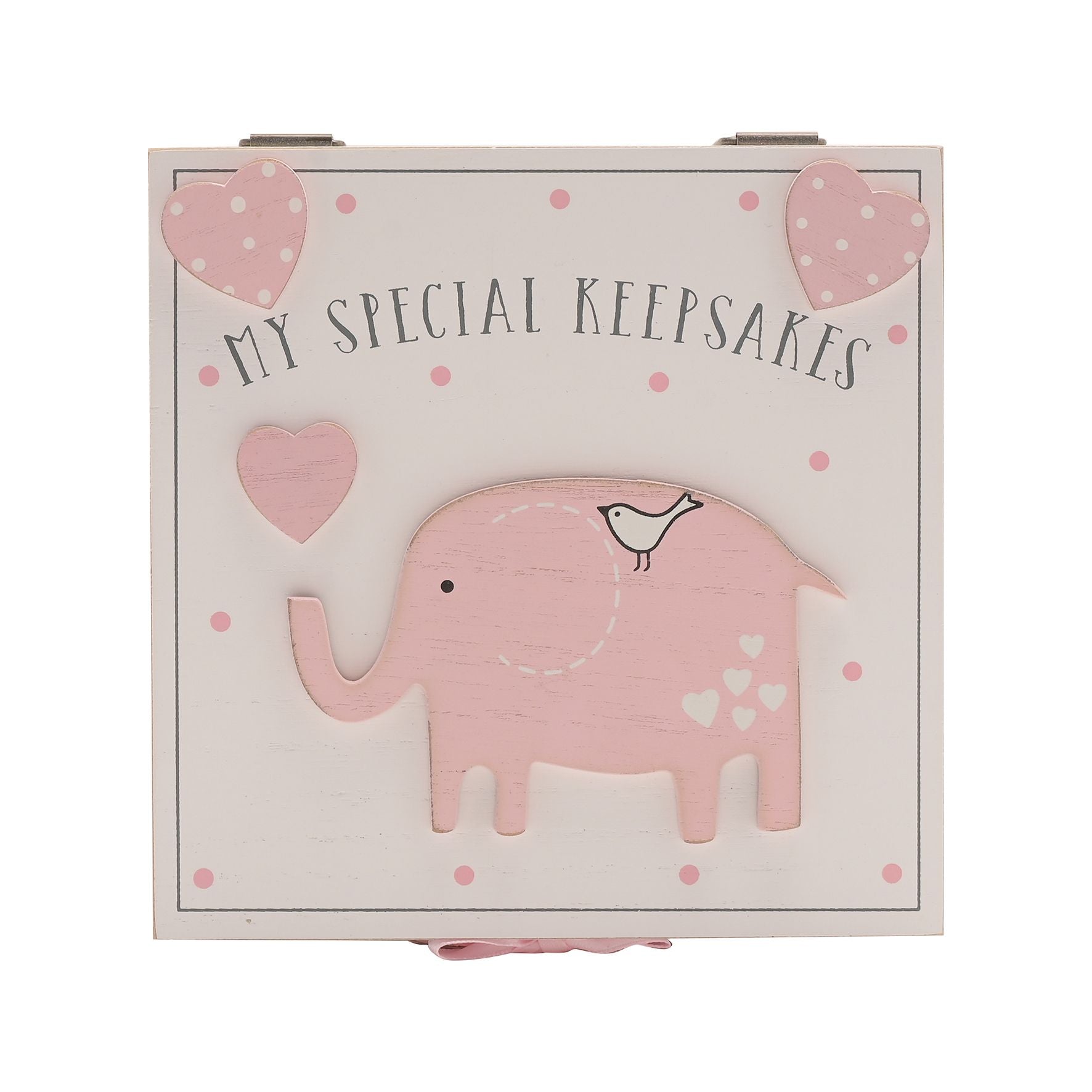 'Petit Cheri' My Special Keepsake Box 16cm x 16cm - Pink
