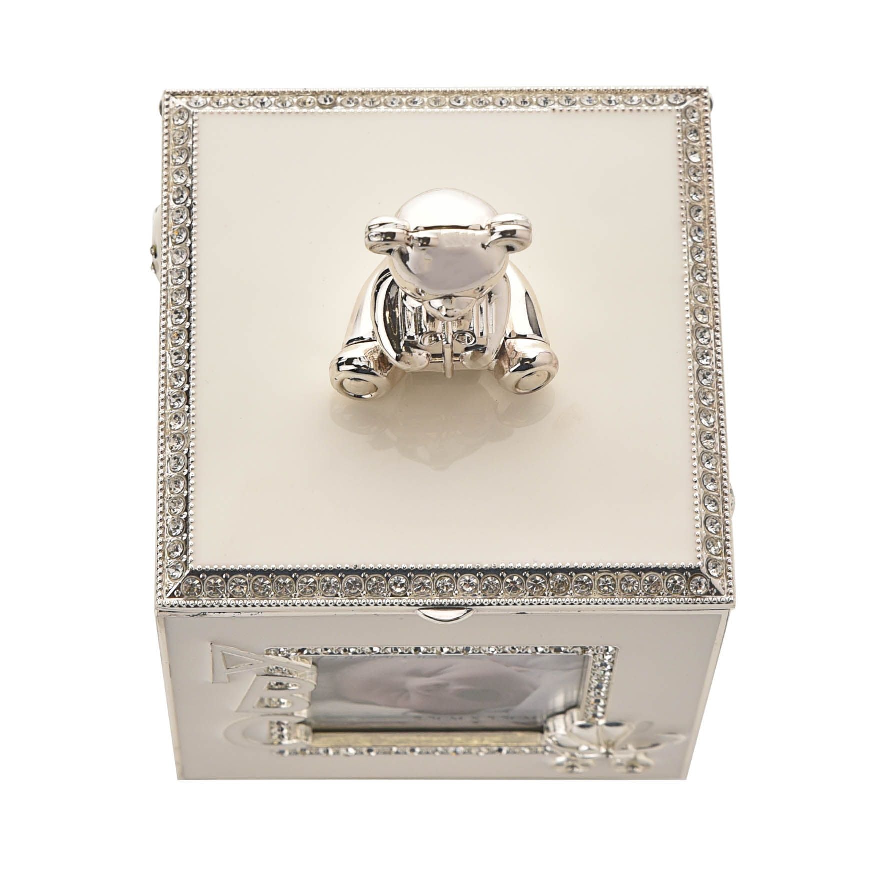 Bambino Baby Silver Plated Rotating Photo Frame Music Box