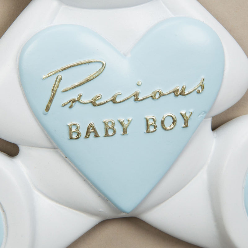 Bambino Resin Relief Teddy Bear Plaque - Precious Baby Boy