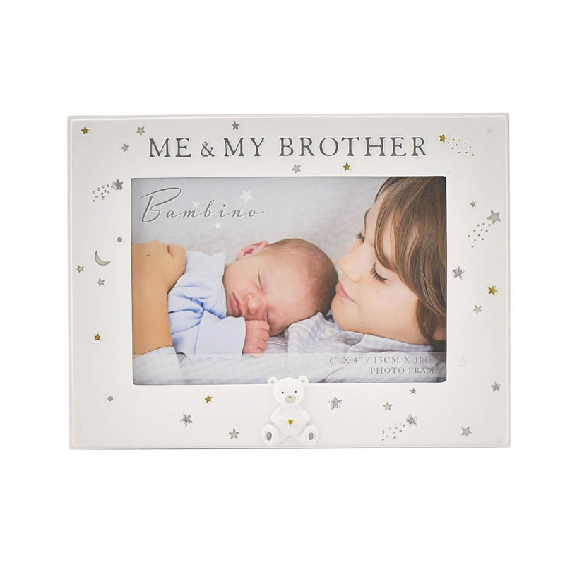 Bambino Resin Me & My Brother Photo Frame 6" x 4"
