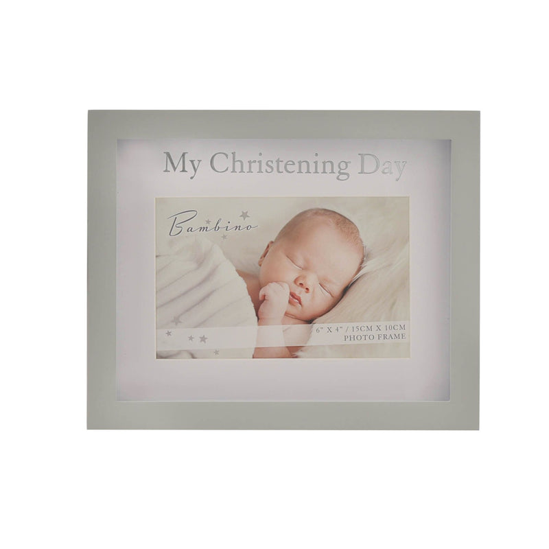 Bambino My Christening Day Frame 6" x 4" in Lidded Gift Box