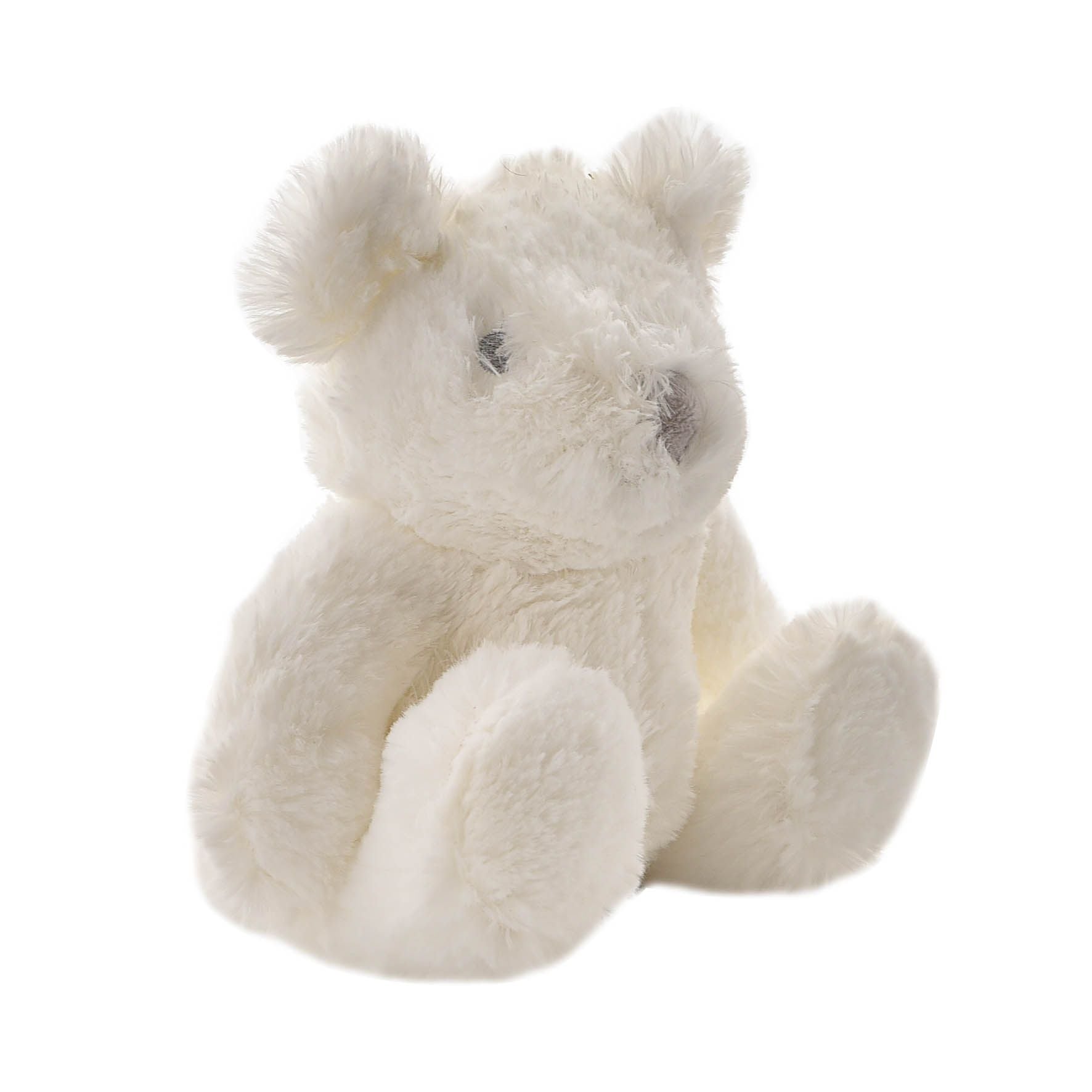Bambino White Plush Bear Medium 18cm