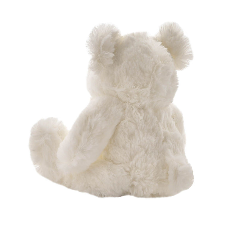 Bambino White Plush Bear Medium 18cm