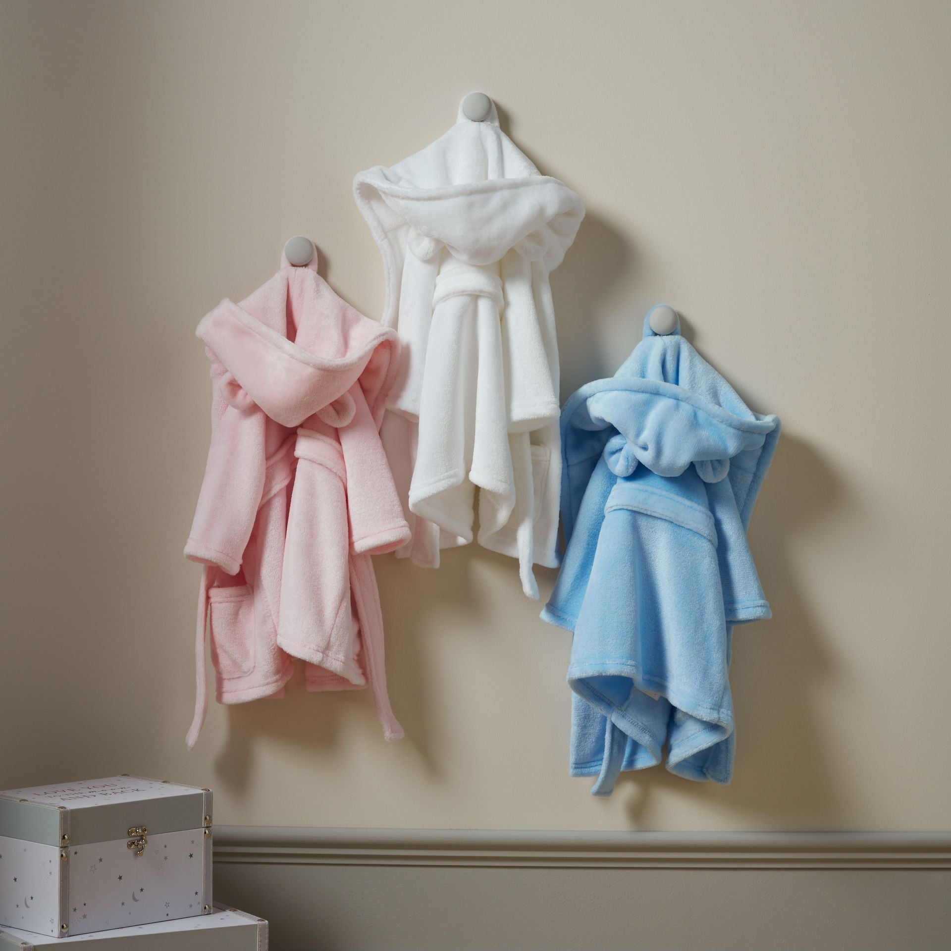 Bambino Babys First Dressing Gown - White 3-6 Months