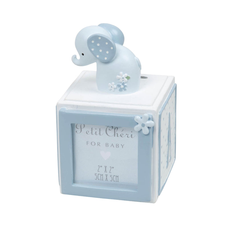 Petit Cheri Collection Resin Money Box & Frame - Blue