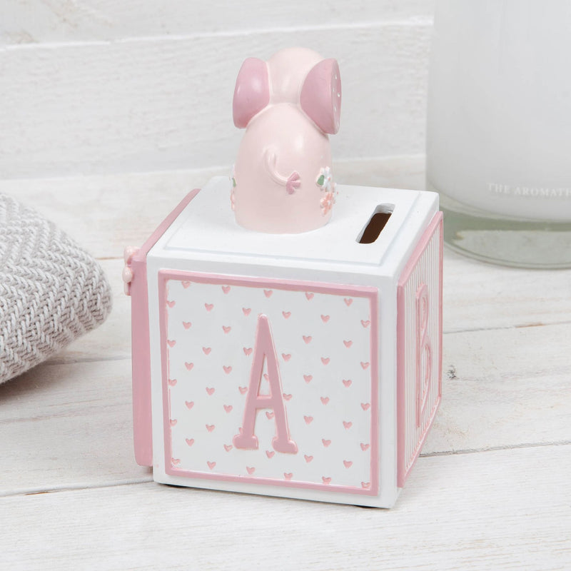 Petit Cheri Collection Resin Money Box & Frame - Pink