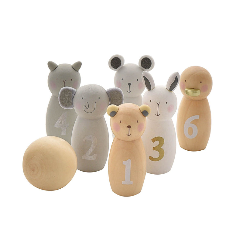 Bambino Toy Wooden Bowling Set