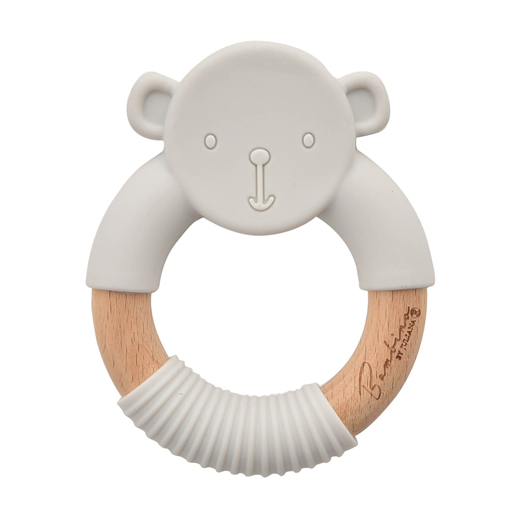 Bambino Teddy Teether Grey