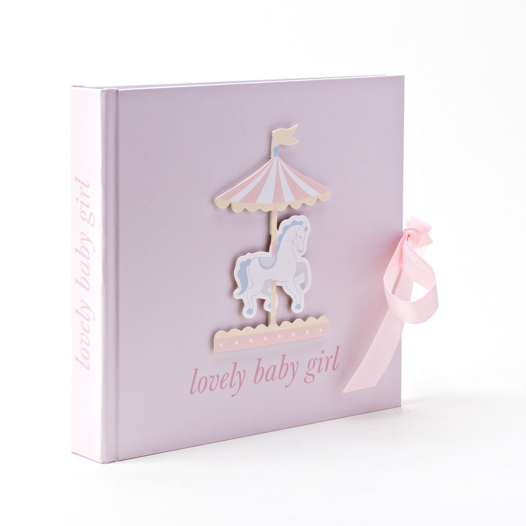 Hello Baby Photo Album Carousel Design 'Lovely Baby Girl'