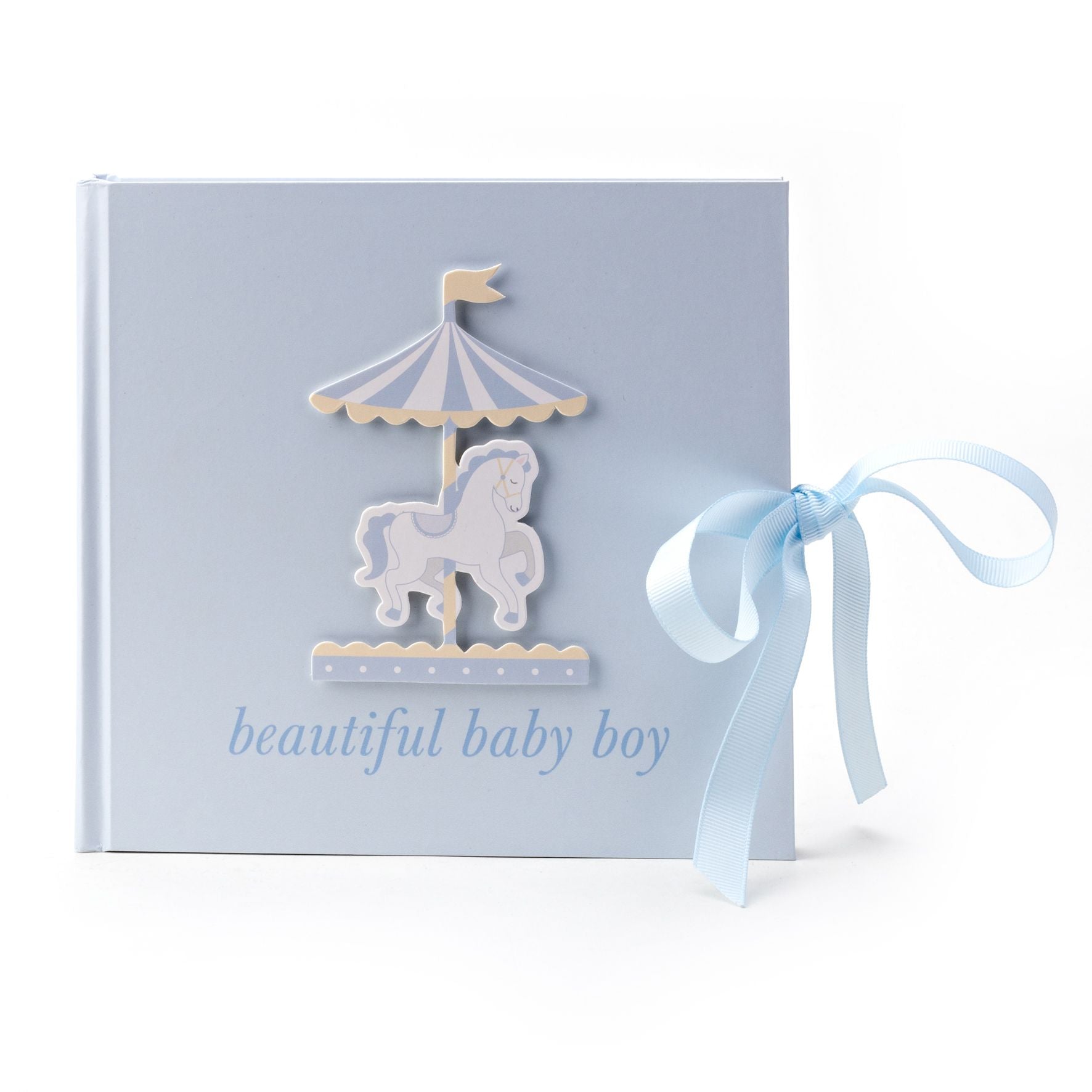 Hello Baby Photo Album Carousel Design 'Beautiful Baby Boy'