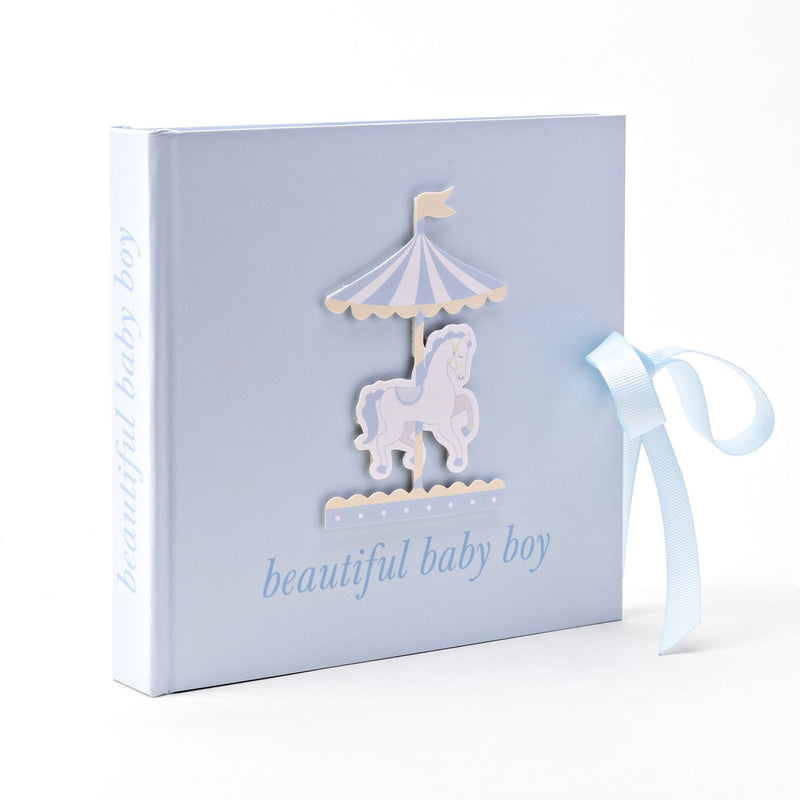 Hello Baby Photo Album Carousel Design 'Beautiful Baby Boy'
