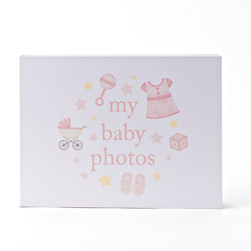 Hello Baby Photo Album 'My Baby Photos' 7" x 5" Pink