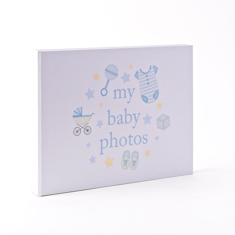 Hello Baby Photo Album 'My Baby Photos' 7" x 5" Blue