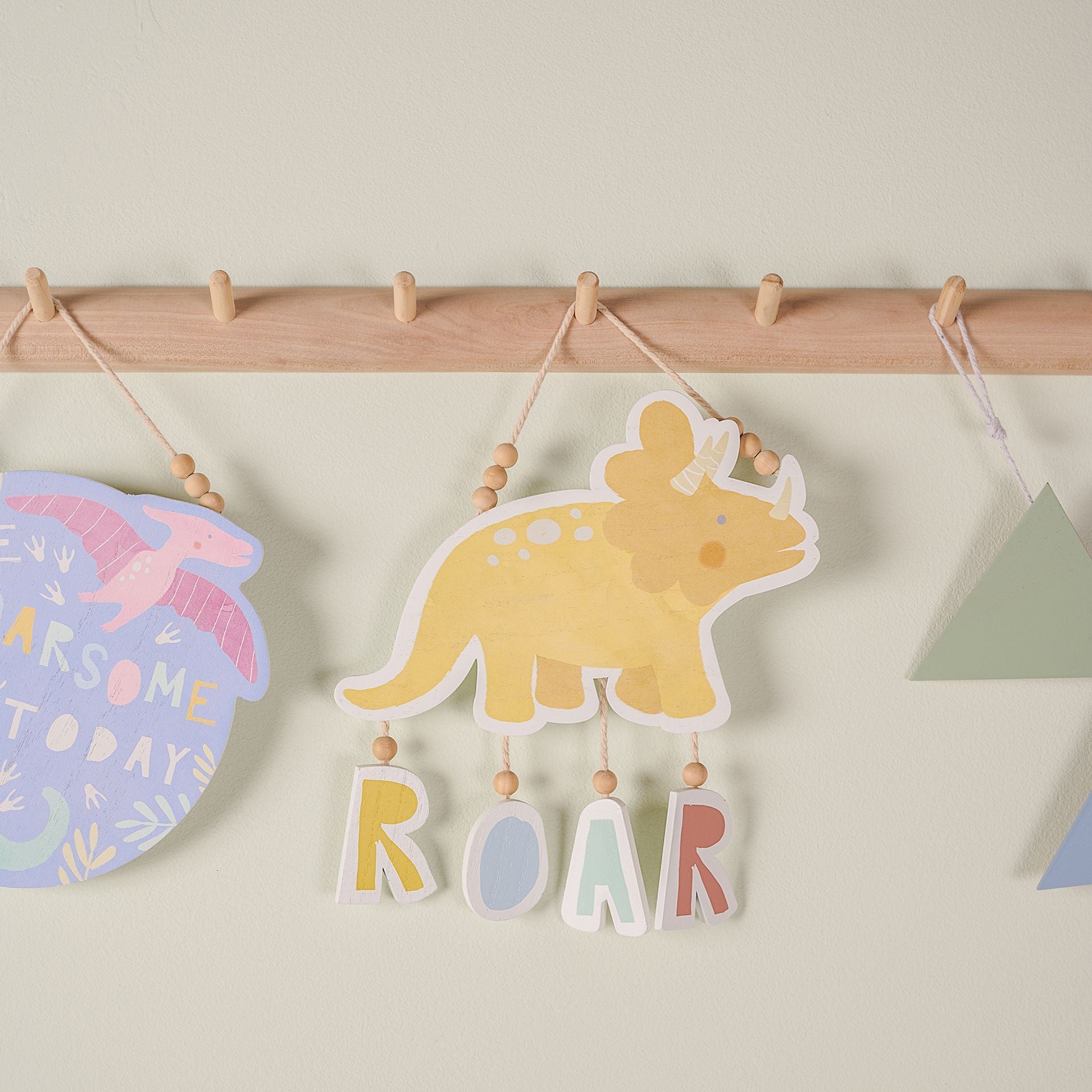 Petit Cheri Dinosaur Plaque - Triceratops "Roar"