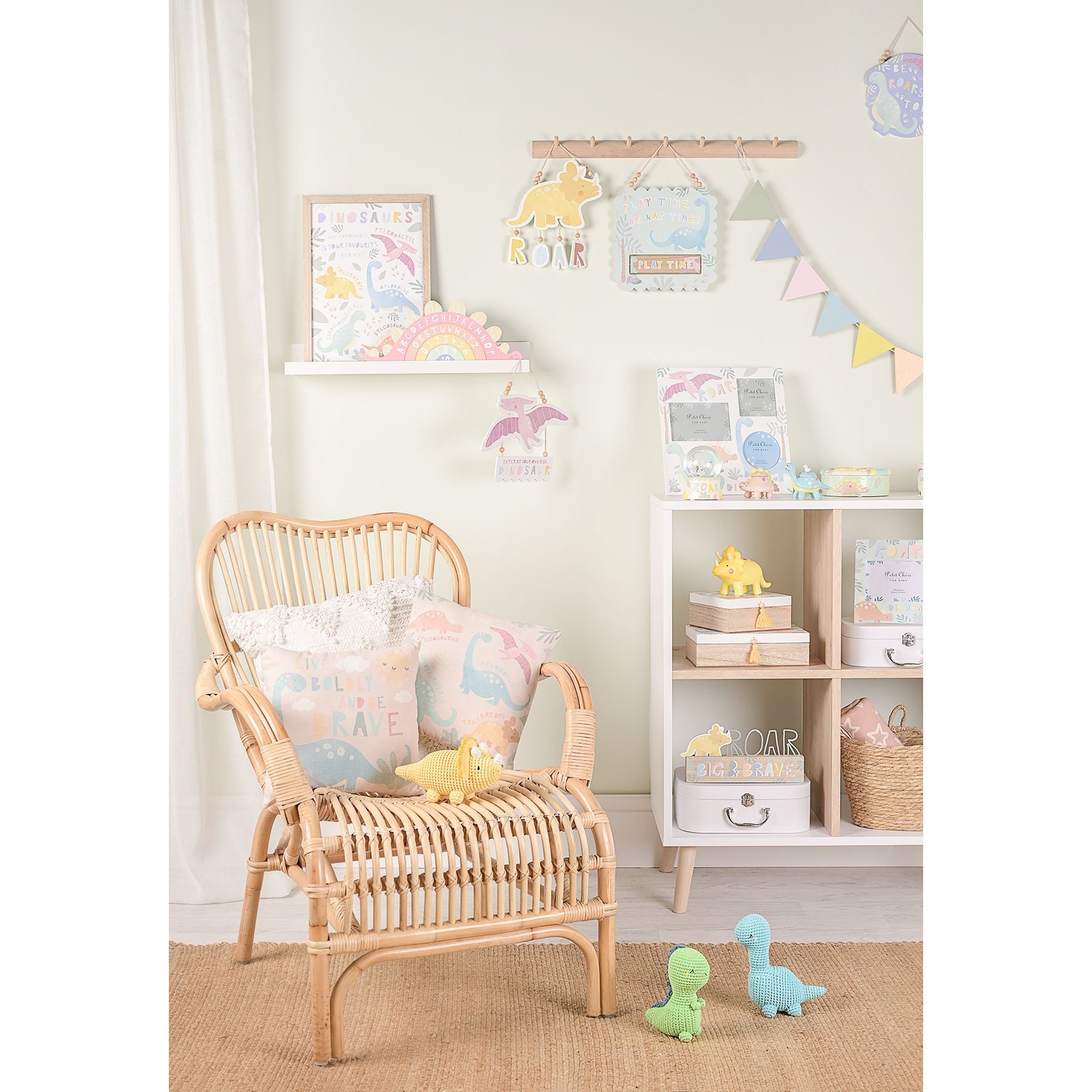 Petit Cheri Dinosaur Plaque - Triceratops "Roar"