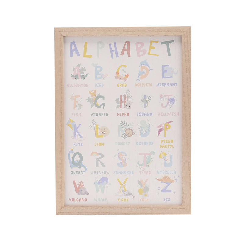 Petit Cheri Dinosaur Plaque - Alphabet